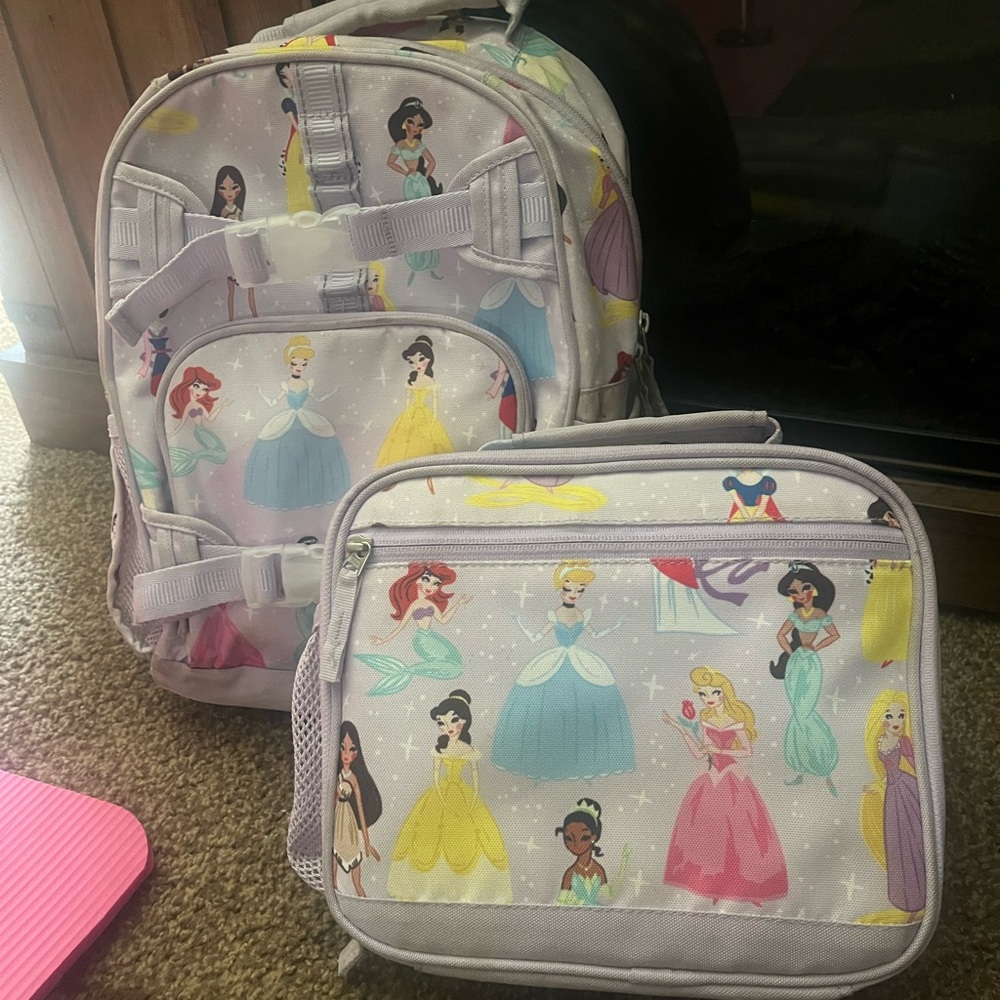 Pottery Barn Kids Princess Backpack and Lunchbox Set - Multicolor